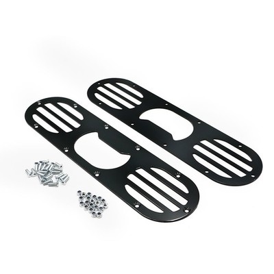 2pc Racing Rear Bumper Race Air Diversion Diffuser Panel For Universal Car Black