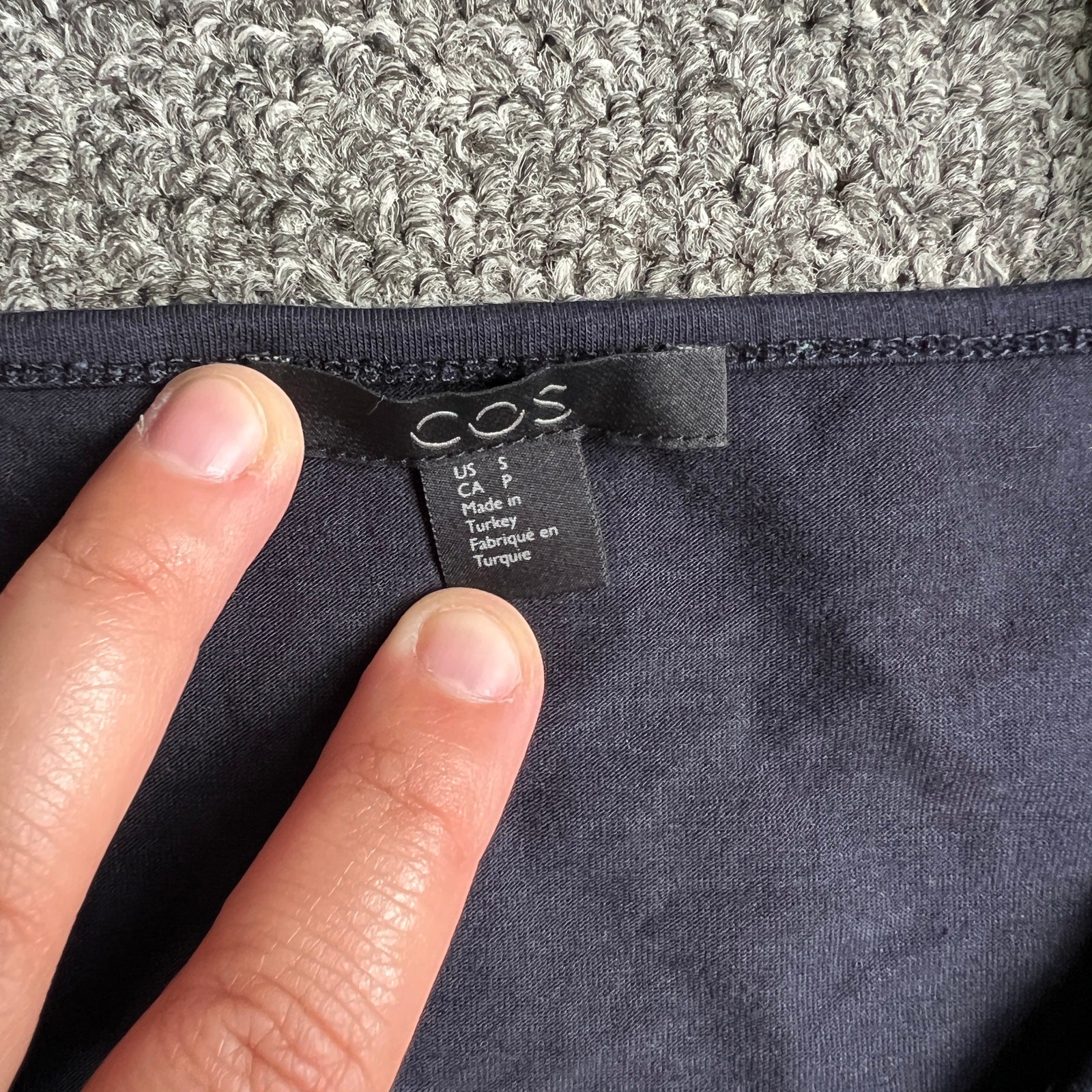 COS Navy Basic Tank Top Size Small - image 3