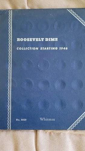 Whitman Roosevelt Dime Collection Album 1946-1963  Incomplete set