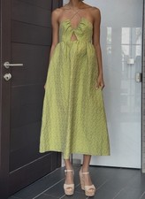 ASOS Yellow Ruched Sundress Spaghetti Strap Women's Size 6