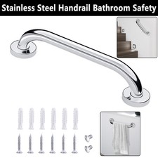 12" Bathroom Safety Handicap Shower Stainless Steel Grab Bar Handle Support Rail