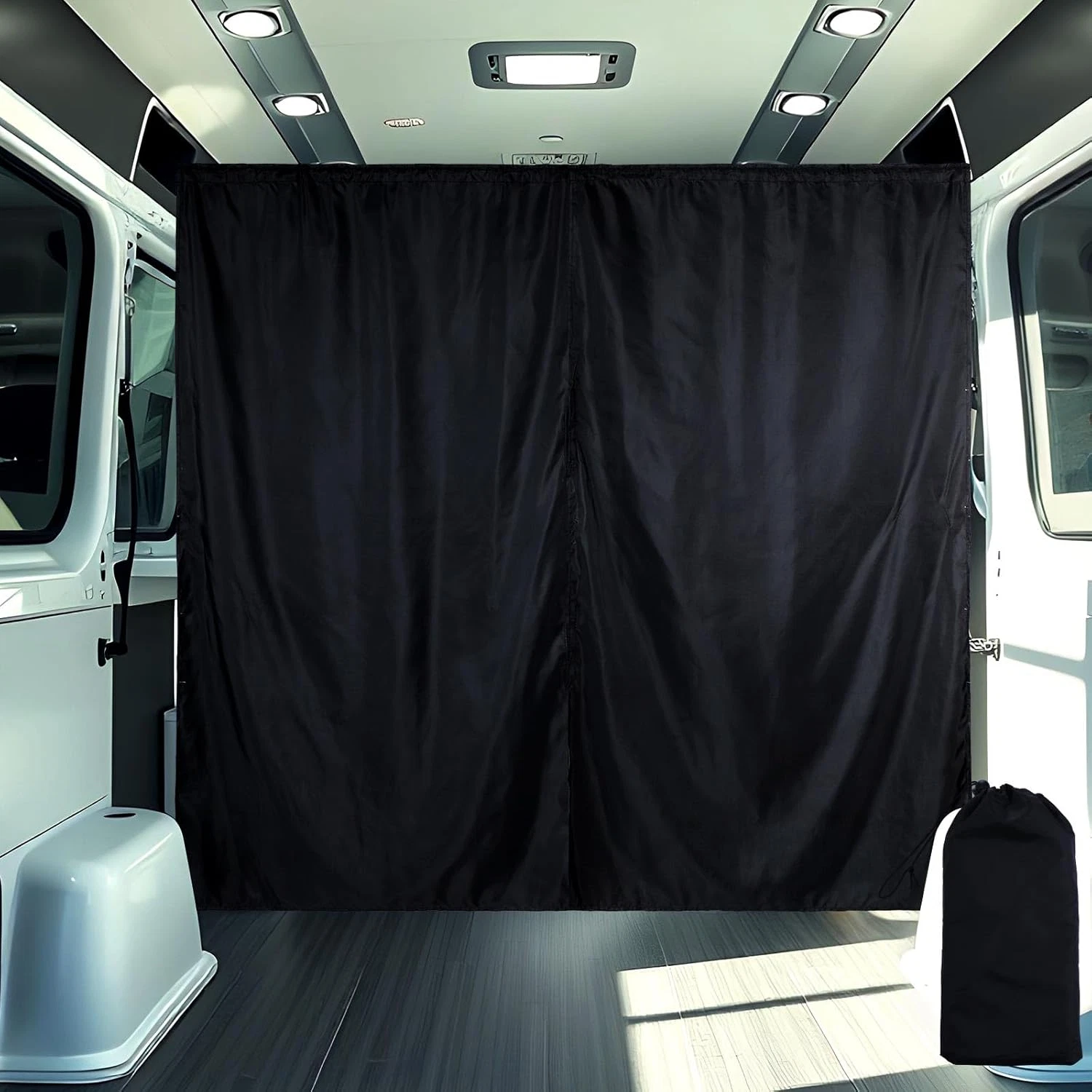 71 x 63 Van Privacy Curtain in Cab or Rear Light Blocking Cab Divider Curtains