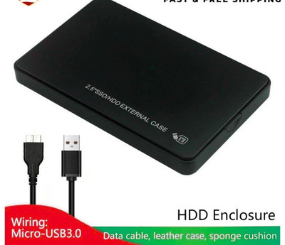 2.5'' SATA USB 3.0 Hard Drive Disk HDD SSD Enclosure External Laptop Case Lot