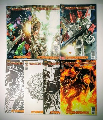 7no. Transformers Stormbringer  Complete Set 1 2 3 4 B & 1 2 4 A Comics  2006 