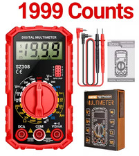 Digital Multimeter Lcd Voltmeter Ammeter Ohmmeter Volt Ac Dc Tester Leads Meter Digital Multimeter Lcd Voltmeter Ammeter Ohmmeter Volt Ac Dc Tester Leads Meter