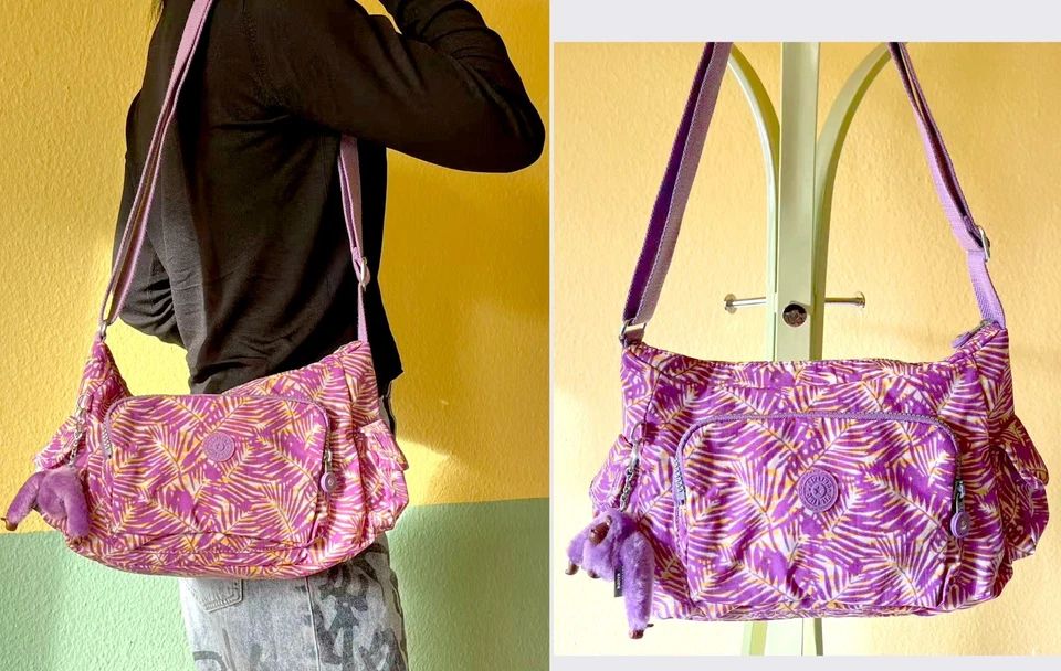 ❤Kipling Tasche Umhängetasche Schultertasche bunt mit Affe ❤ - Bild 2 von 4