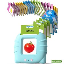 Talking Flash Cards 224 Words, Kids Sensory Educational Device, Montessori...