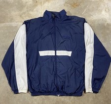 VTG Russell Athletic Windbreaker Jacket Navy White Colorblock Men  s XL