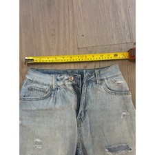 Rewash Distressed Denim Shorts Women's Size 25 Frayed Hem Light Wash