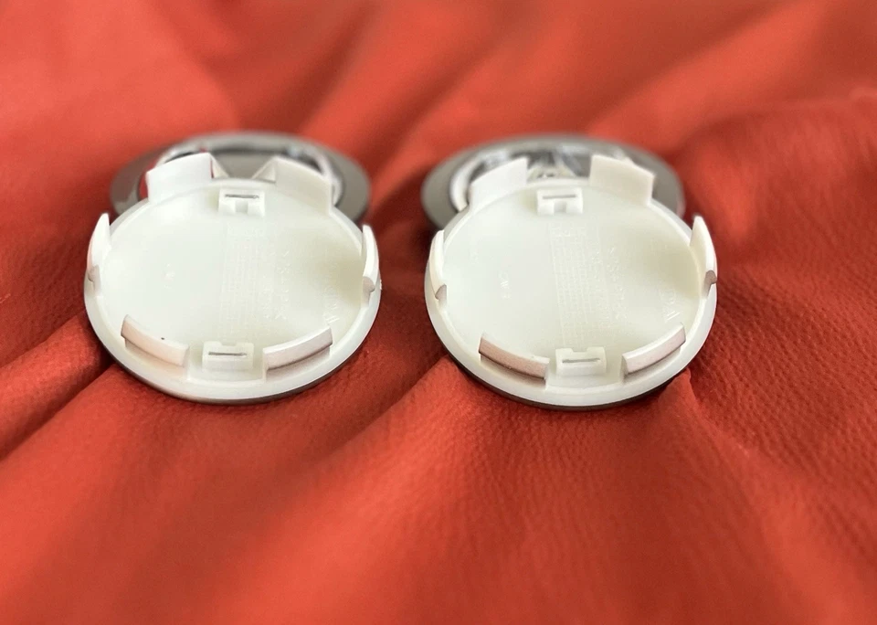 4 Tapacubos centrales de rueda grises ACURA 69 mm emblema cromado plateado para TL MDX RL RDX TSX Foto 4 de 4