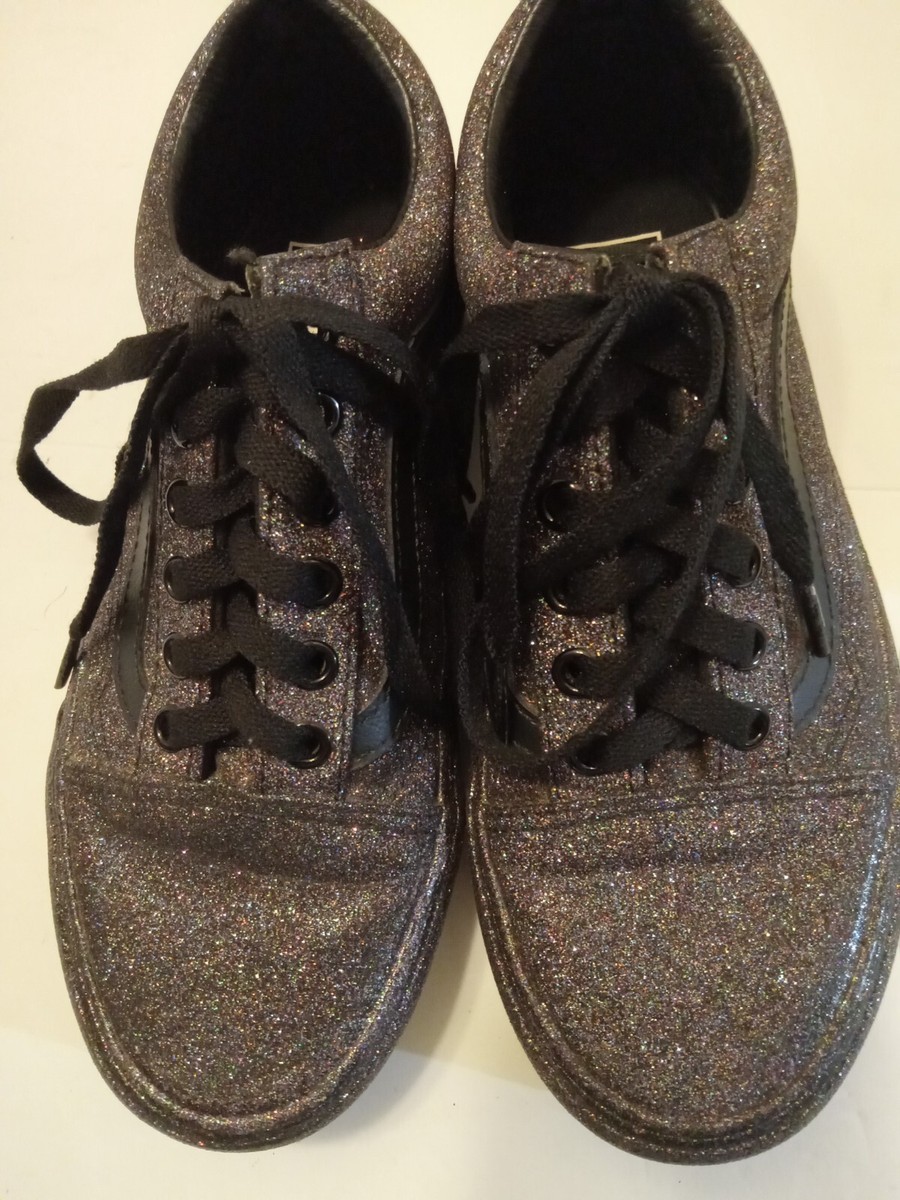 Vans Rainbow Glitter Off The Wall Men Women Sneakers Low Lace Ups