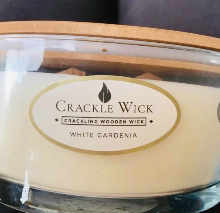 Yankee+Candle+WoodWick+Crackle+Wick+Eclipse+White+Gardenia+RARE+Large+
