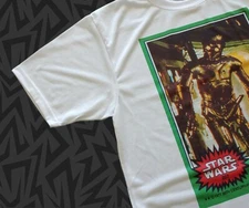 NEW Star Wars C-3PO C3PO Error Trading Card GOLDEN ROD New T-Shirt S - 2XL