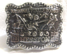 Hesston National Finals Rodeo 1987 Belt Buckle - New Sealed