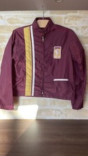 Vintage 80s Ferrari Racing Jacket Maroon Mint Condition
