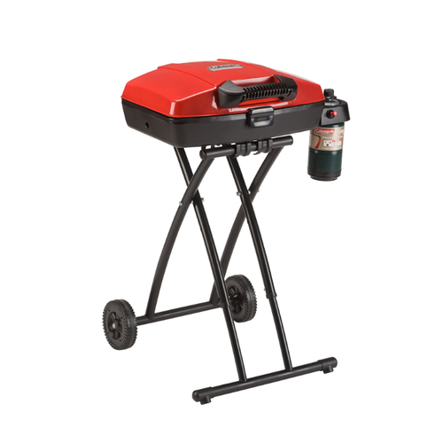 Portable Propane Grill 11000 BTUs Wheeled Collapsible 1-Burner Outdoor Cooking - 第 2/8 張圖片