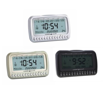 Digital Clock Islamic Azan Athan Prayer Alarm Adhan Clock bla Direction
