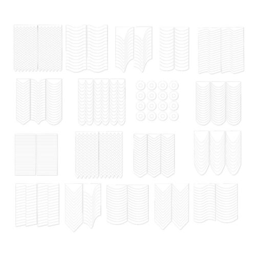  3 Set White French Nails Elegant Cover Decals Esterilizador Manicure Mix - Afbeelding 1 van 12