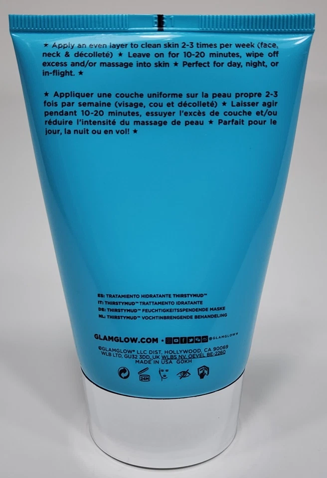 Tratamento hidratante Glamglow Thirsty Mud tamanho mega 3,5 oz/100 g - Imagem 2 de 4