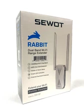 SEWOT RABBIT DUAL BAND WiFi RANGE EXTENDER SW-02 1200 Mbps Smart LED Indicators