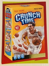 Trae Young 2020-21 Donruss Crunch Time Insert Gold Press Proof, ATL Hawks 🏀🔥❄️
