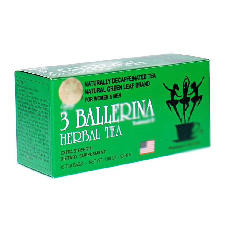 2 Boxes 3 Ballerina Herbal Tea Slim STRENGTH Slim Tea 3g *18 bags