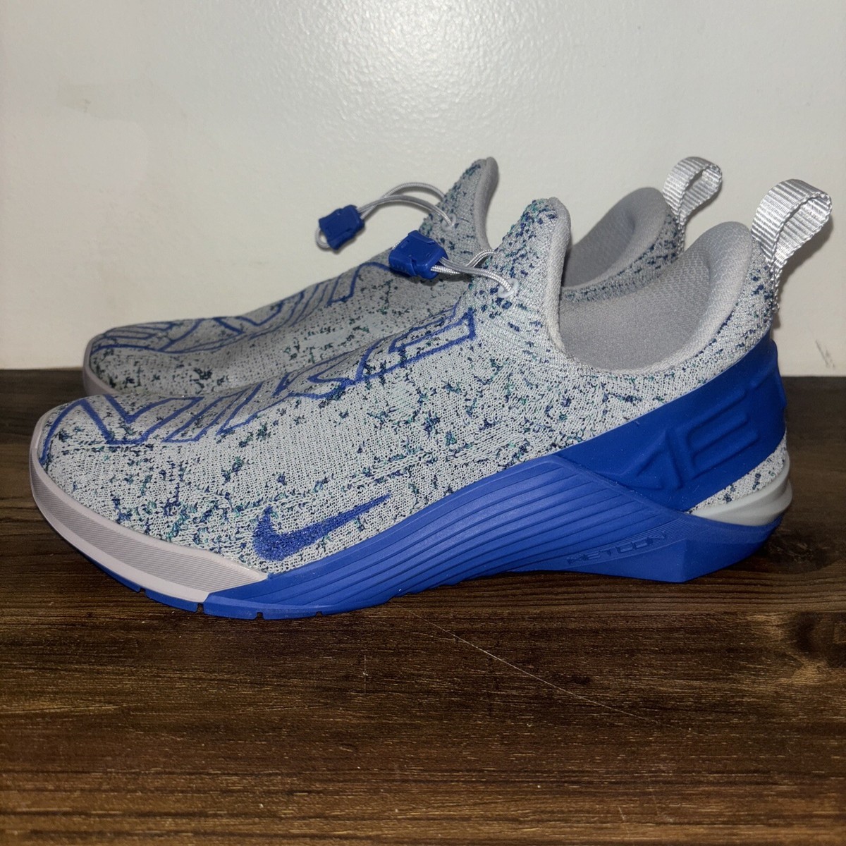 Nike React Metcon Cross Fit Shoes Game Royal Grey BQ6044-043 Mens Sz 8n pre  own