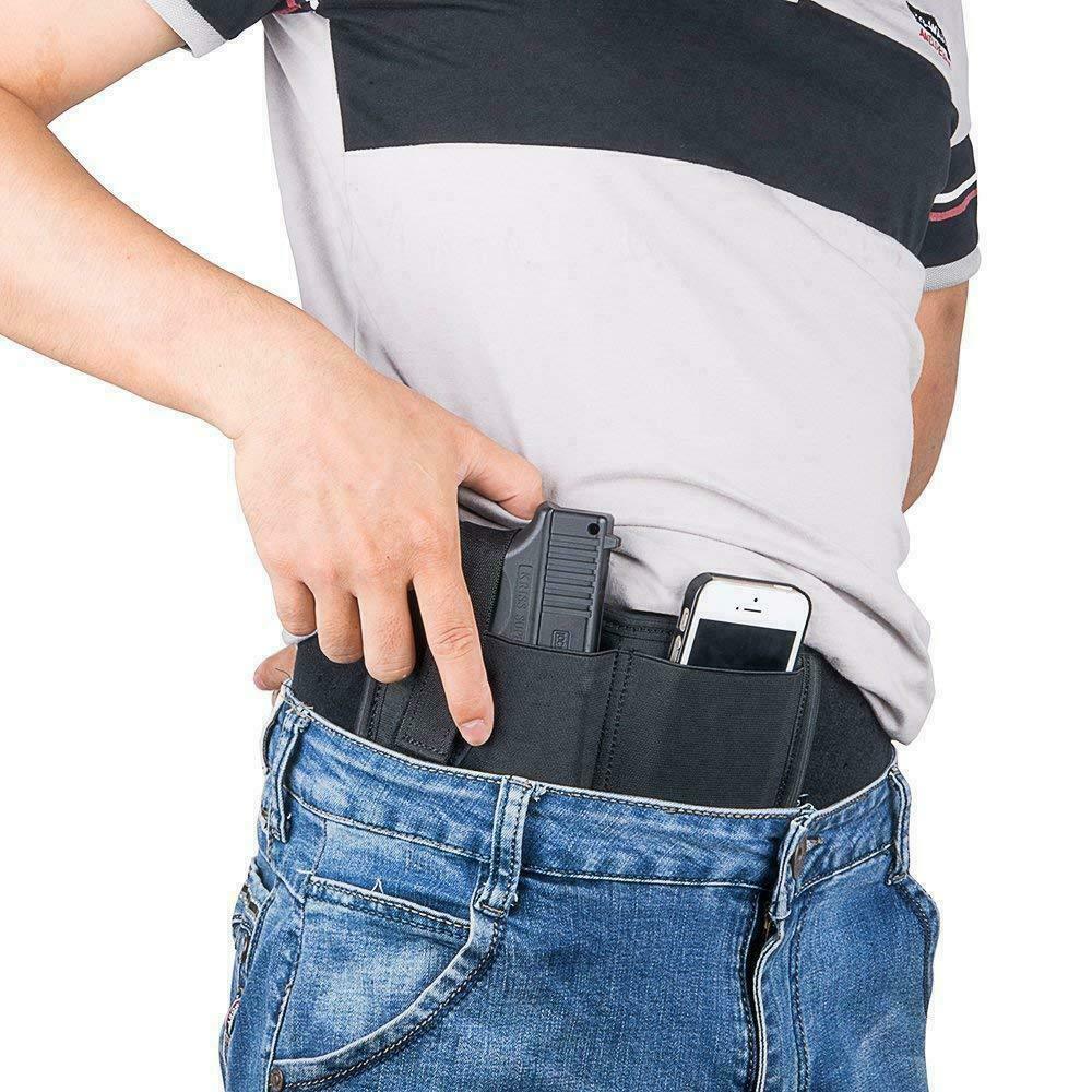 Tactical Belly Band Holster Concealed Carry Pistol Hidden Gun Belt