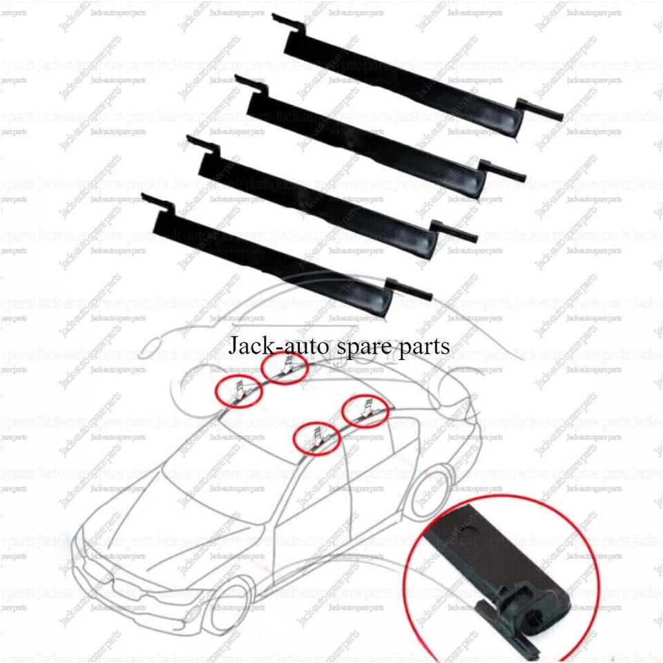 Cubierta de puerto de moldeo para portaequipajes de techo imprimado 1 pieza para serie 5 F10 F11 2010-2016 Foto 3 de 4