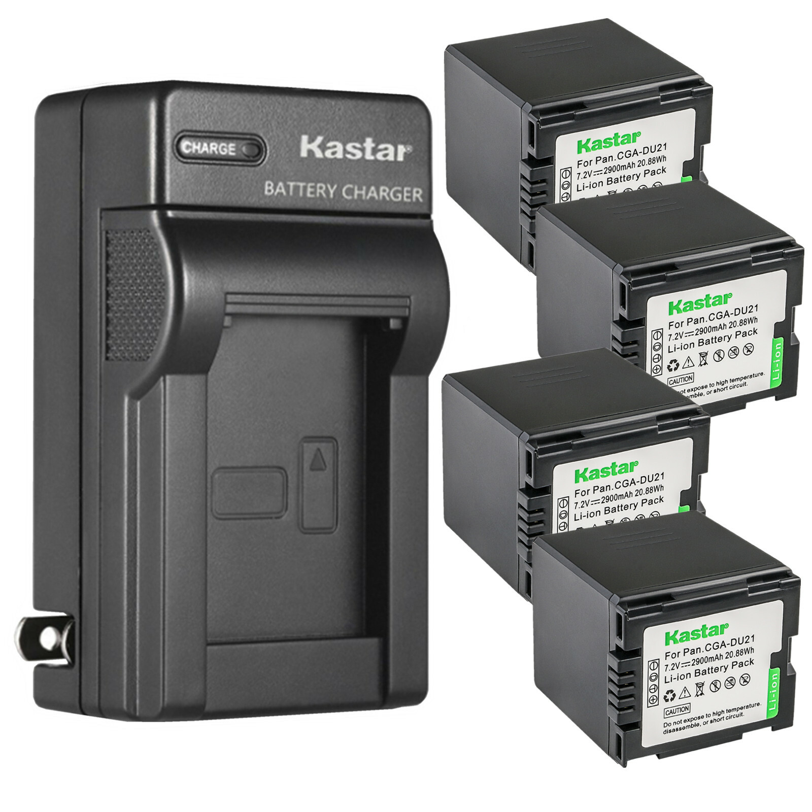 Kastar Battery Wall Charger for Panasonic CGA-DU21 CGR-DU21 