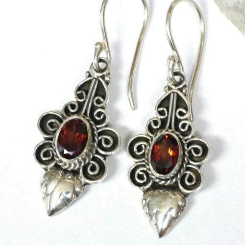 Echter Ohrschmuck Oval Durchzieher