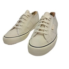 Superga S112J2W-A00 Ivory Canvas Sneakers EU 39 US 6.5M 8W UK 5.5 New No Box