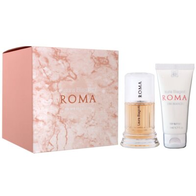 Laura Biagiotti Roma Fiori Bianchi Set 25 ml Eau de Toilette EDT Damenduft & 50