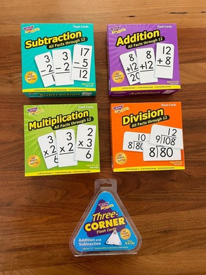 Math / Mathematik Flash Cards - Addition, Subtraction, Multiplication, Division