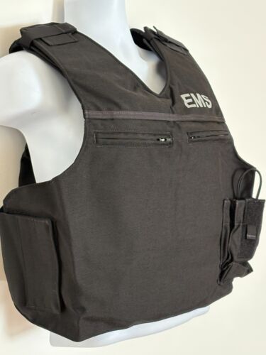 SECOND CHANCE Standard Tactical Armor Carrier Side Open M/L EMS Reflexive Black - Bild 2 von 13