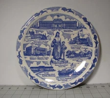 Vintage  "Oklahoma, Heart of the Great Southwest" Plate by Vernon Kilns U.S.A.