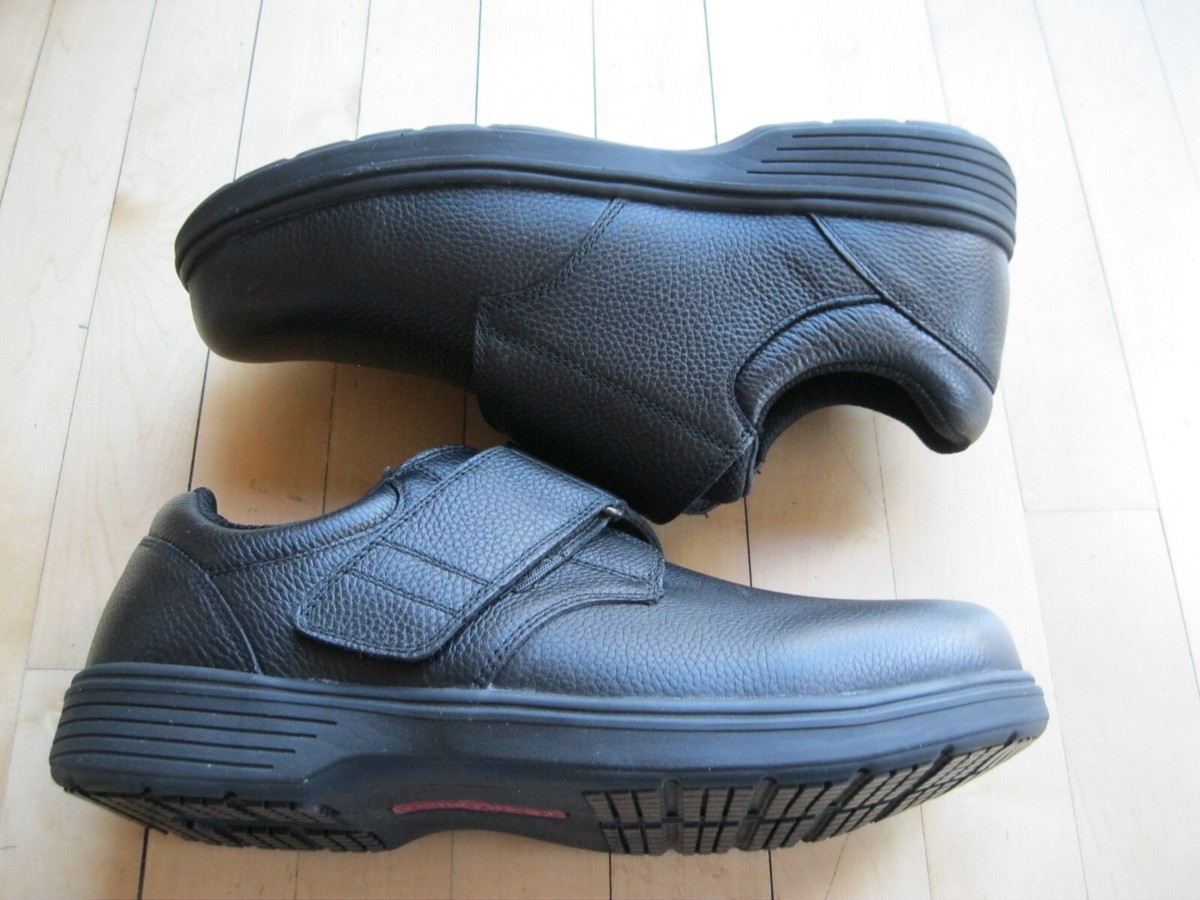 Orthofeet 510 Broadway Mens Size 12 D Black Leather Orthopedic Arch Support Shoe Orthofeet Broadway Men main image 2