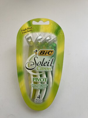 BIC Soleil Cirron Pivot Triple Blade Razor 4 Pack - New  sb4