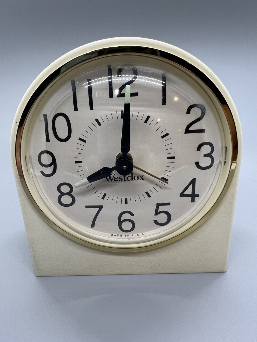 【Westclox】ウエストクロックス置き時計　ALARM CLOCK Vintage Westclox Spring Wound Alarm Clock Plastic Case