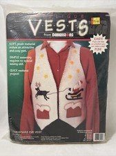 Dimensions Applique Felt Vest Christmas Santa Claus Clause S M L XL XXL KIT NEW