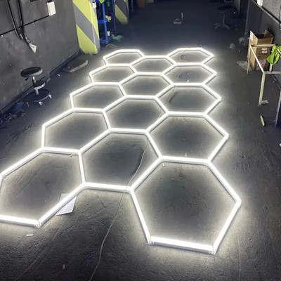 5-28 Hexagon LED Lampe Röhren Werkstatt Garage Decken Leuchte Waben Beleuchtung