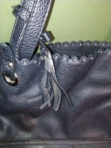 Liz Claiborne duża czarna torba, sztuczna skóra 10''x17'' x 6'' - Zdjęcie 1 z 8