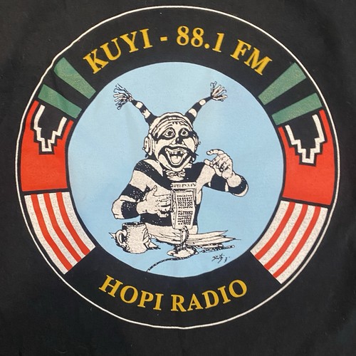 KUYI Radio Station Grafik T-Shirt Damen Gr. 2X Kurzarm Rundhals Gothic - Bild 3 von 4