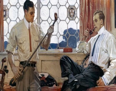 Joseph Christian Leyendecker Men's Fashion Canvas Print 16 x 20 - Image 1 of 3