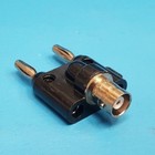 (2 Pcs) Pomona 1269, BNC to Double Banana Plugs, 30VAC/60VD, Coaxial Adapter