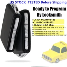 for Volvo S60 S90 V60 V90 XC40 XC60 XC90 16-21 Smart Remote Key Fob YGOHUF8423