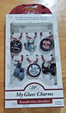 Epic My Glass Charms Pets Cats Kittens Reusable Wine Glass Identifiers Box Of 6