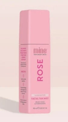 MINE TAN MineTan Rose Illuminating Facial Tan Mist 100ml NEW Self Tanning Spray / Mist