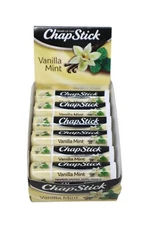 Box of 12x ChapStick Vanilla Mint Lip Balm Tubes, 0.15 Oz Ea.