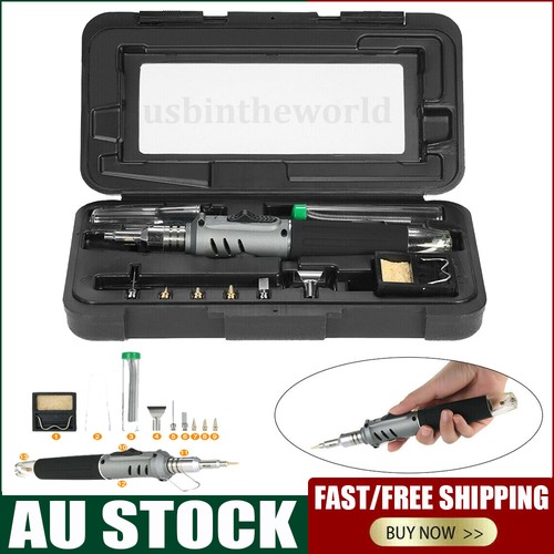 Butane Gas Soldering Iron Kit Cordless Auto Ignition Self Ignite